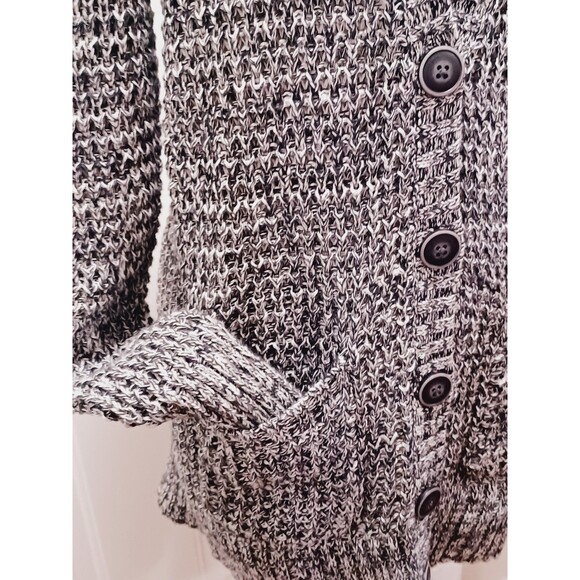 American Eagle Outfitters B&W Womens Cardigan Sweater Button Front sz M - Picture 5 of 12
